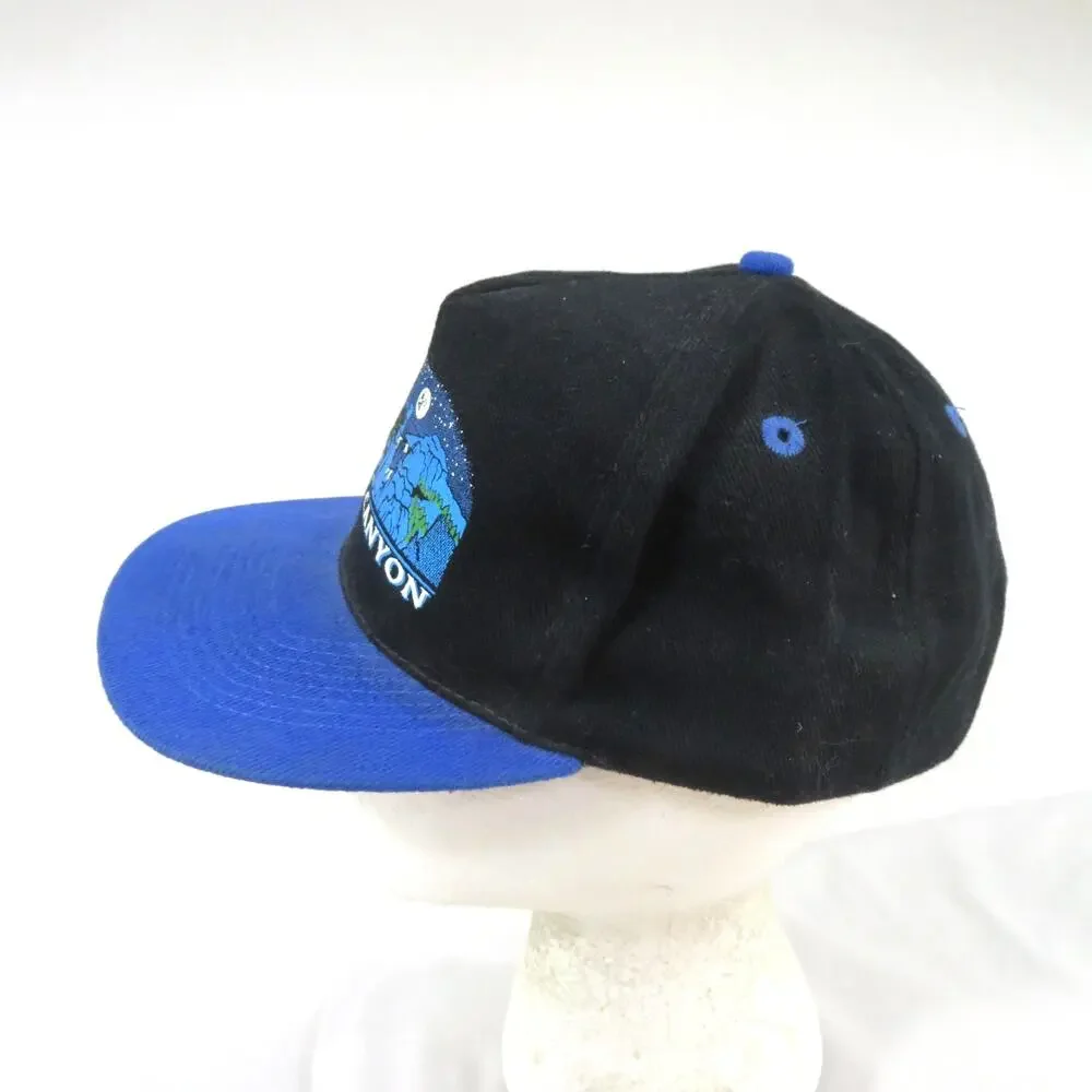 Bryce Canyon Dad Hat, Blue White Black, Adjustable Slide Back 1990s